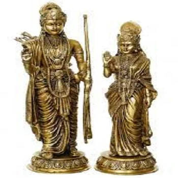 Golden Sita Ram Statue